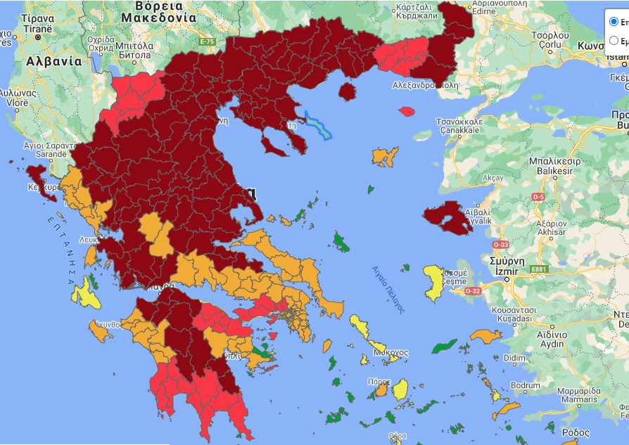 Σε βαθύ κόκκινο μπαίνουν Φλώρινα και Καστοριά